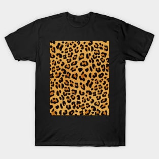 Leopard Print-Natural T-Shirt